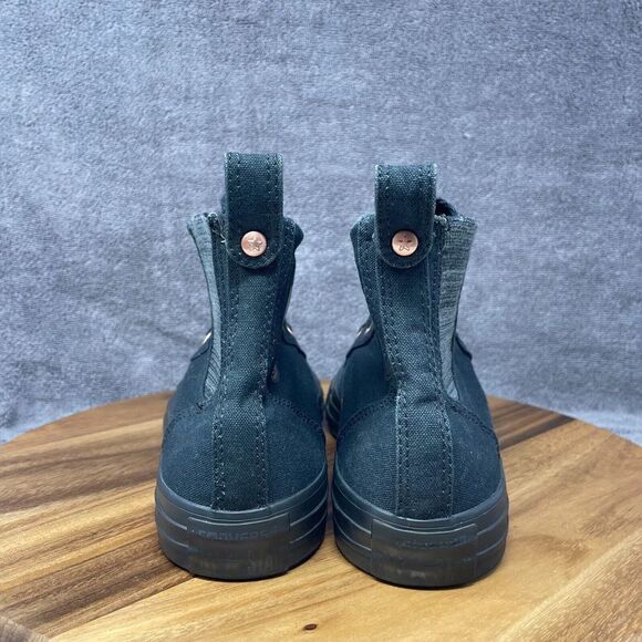 Converse Women's 10 Chuck Taylor All Star Black Copper Chelsee Hi Sneakers Shoes - Picture 4 of 8